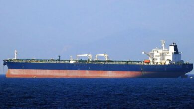 Laden Frontline VLCC collides with shadow aframax tanker off