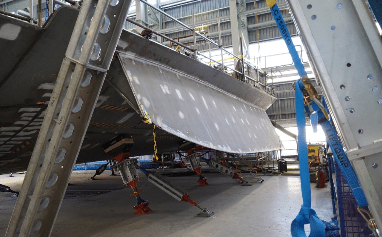 Construction advances on Australia's first Hunter-class frigate