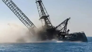 Jackup barge sinks in Gulf of Suez, four dead