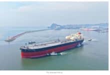 MOL Holds Naming Ceremony for Newbuilding Dual-fuel VLCC-