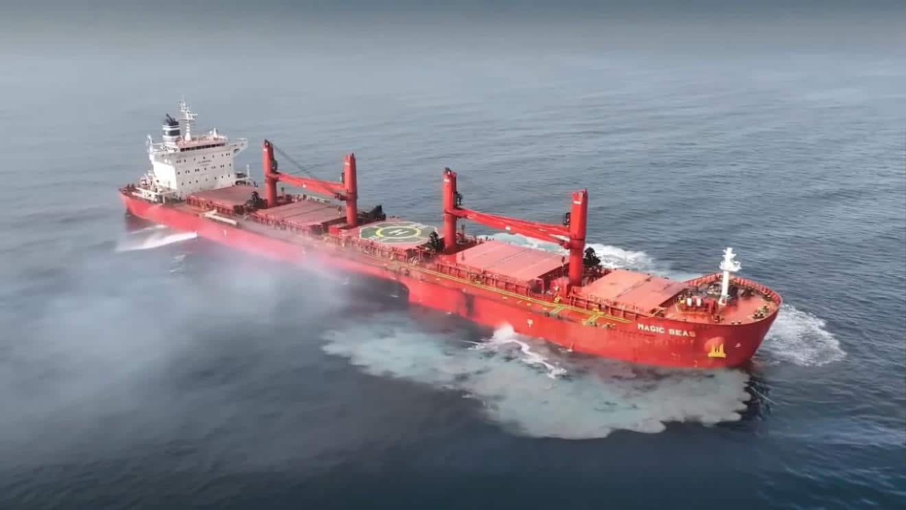 Search Ends for Missing Crew After Red Sea Ship Attack by