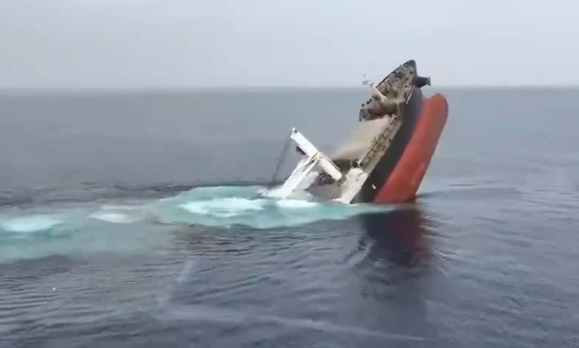 Search ends for missing Eternity C crew as Red Sea sinks