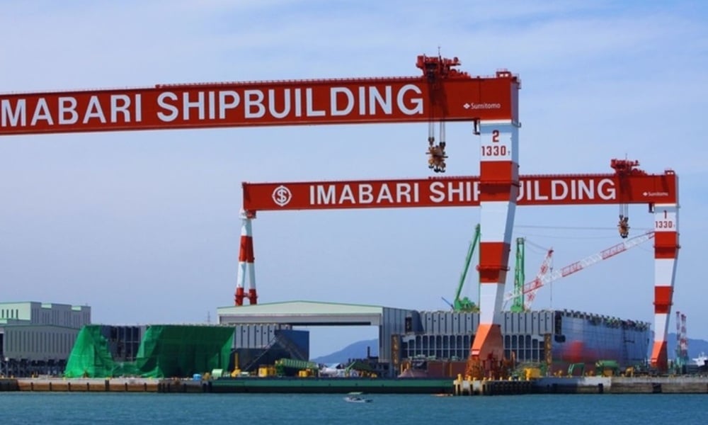 Seven injured in crane accident at Imabari Shipbuilding
