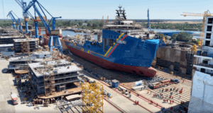 VARD launches hybrid cable lay & construction vessel for Japanese offshore wind
