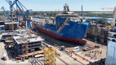 VARD launches hybrid cable lay & construction vessel for Japanese offshore wind