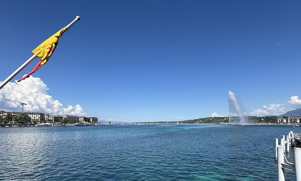 AXSMarine employee readies to swim 70 km across Lake Geneva