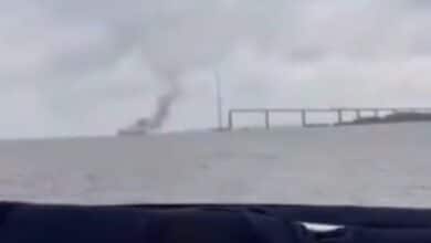 Cargo Ship Explodes in Baltimore Harbor in Maryland (VIDEO)