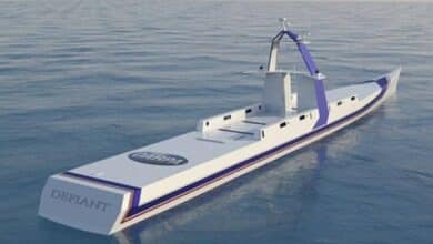 DARPA Christens U.S. Navy's First Fully-Unmanned Oceangoing Ship