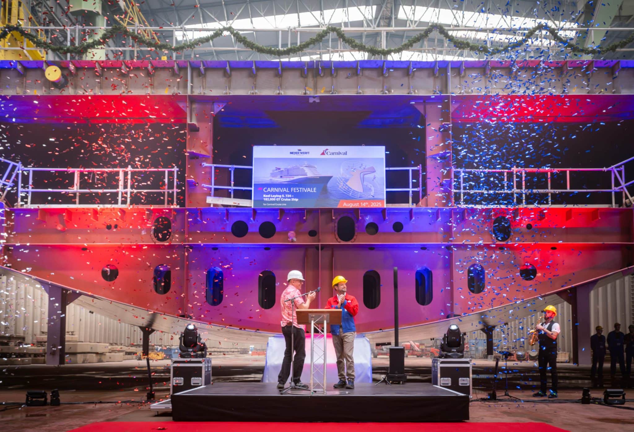 First Block Laid on New Carnival Cruise Ship, Carnival Festivale