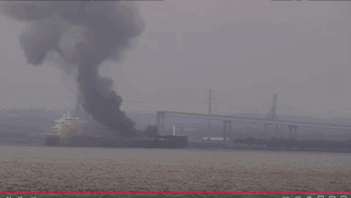 No injuries after explosion on ship near Baltimore's Key