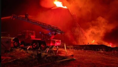 Tanker hit in Russian drone strike on Izmail port