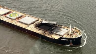 USCG Lifts Hatch Cover as It Investigates Baltimore Bulker