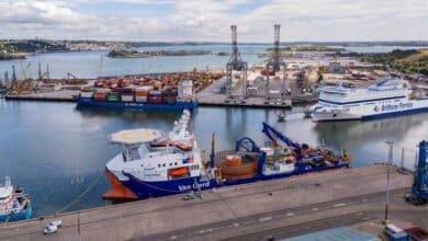 Work starts on Celtic Interconnector as ship arrives in Cork to lay underwater
