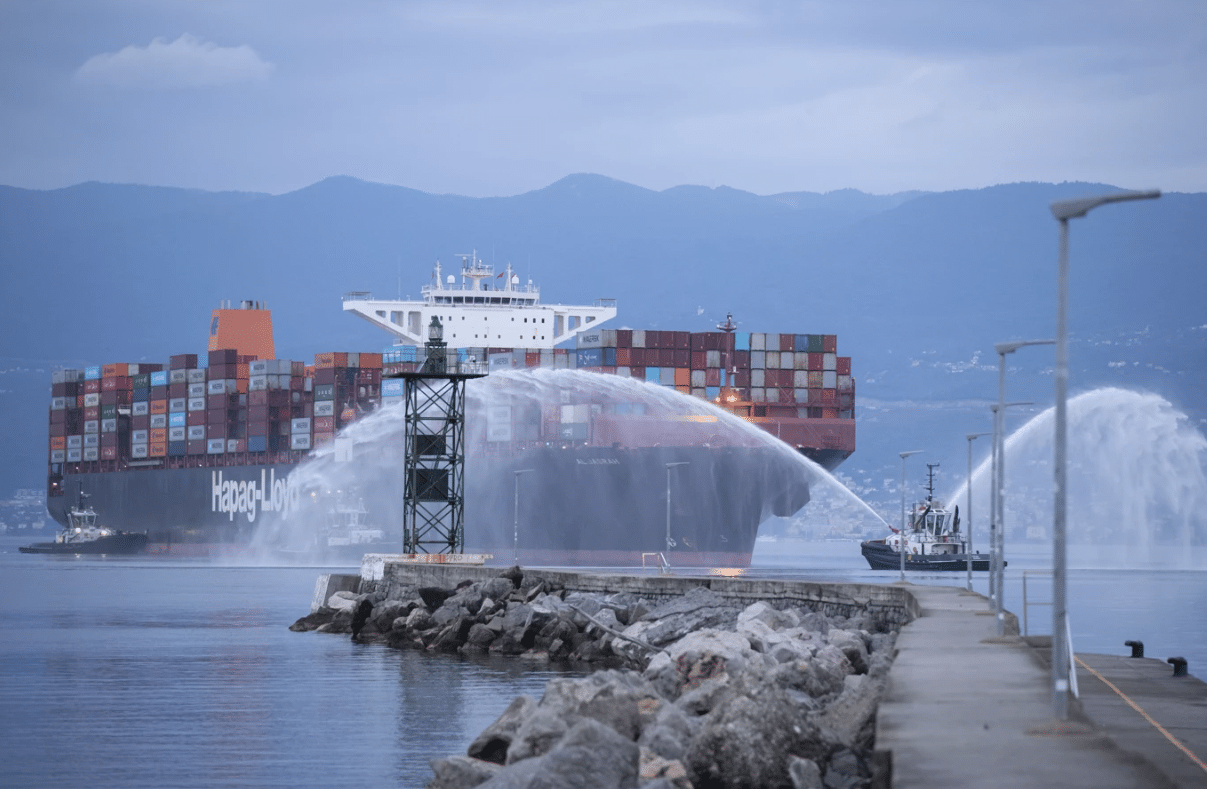 First commercial ship berths at Rijeka Gateway