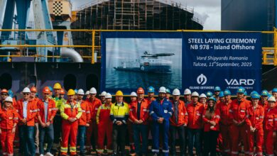 Keel laid for second Island Offshore hybrid ocean energy construction vessel