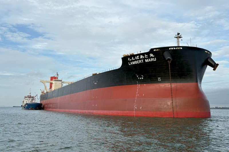 MOL's bulker embarks on biofuel-powered voyage for Anglo