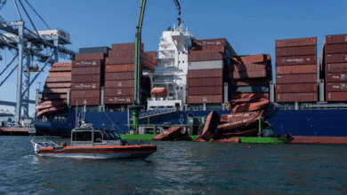 Major seafood port on US West Coast reopened following container spill