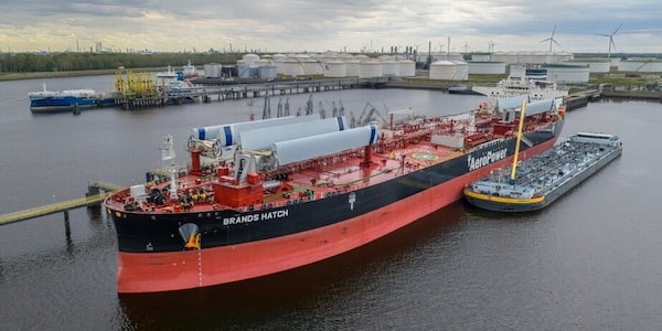 World’s First Wind-Assisted Newbuild Tanker Arrives in