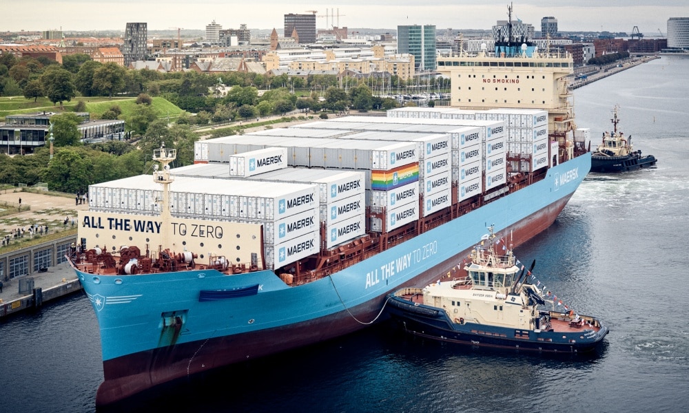 Maersk launches onboard trials of methanol and ethanol mix