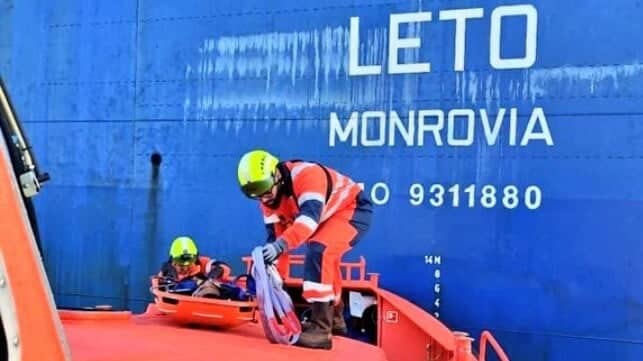 Salvamento Maritimo Rescues Injured Seafarer After Fall Into