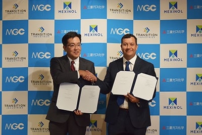 Transition Industries Partners with MGC for Green Methanol Supply
