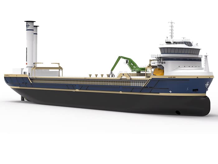 Zero-emission bulker BRF Froan adds another touch of green