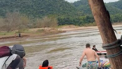 British tourists among more than 100 rescued as ferry capsizes in Laos