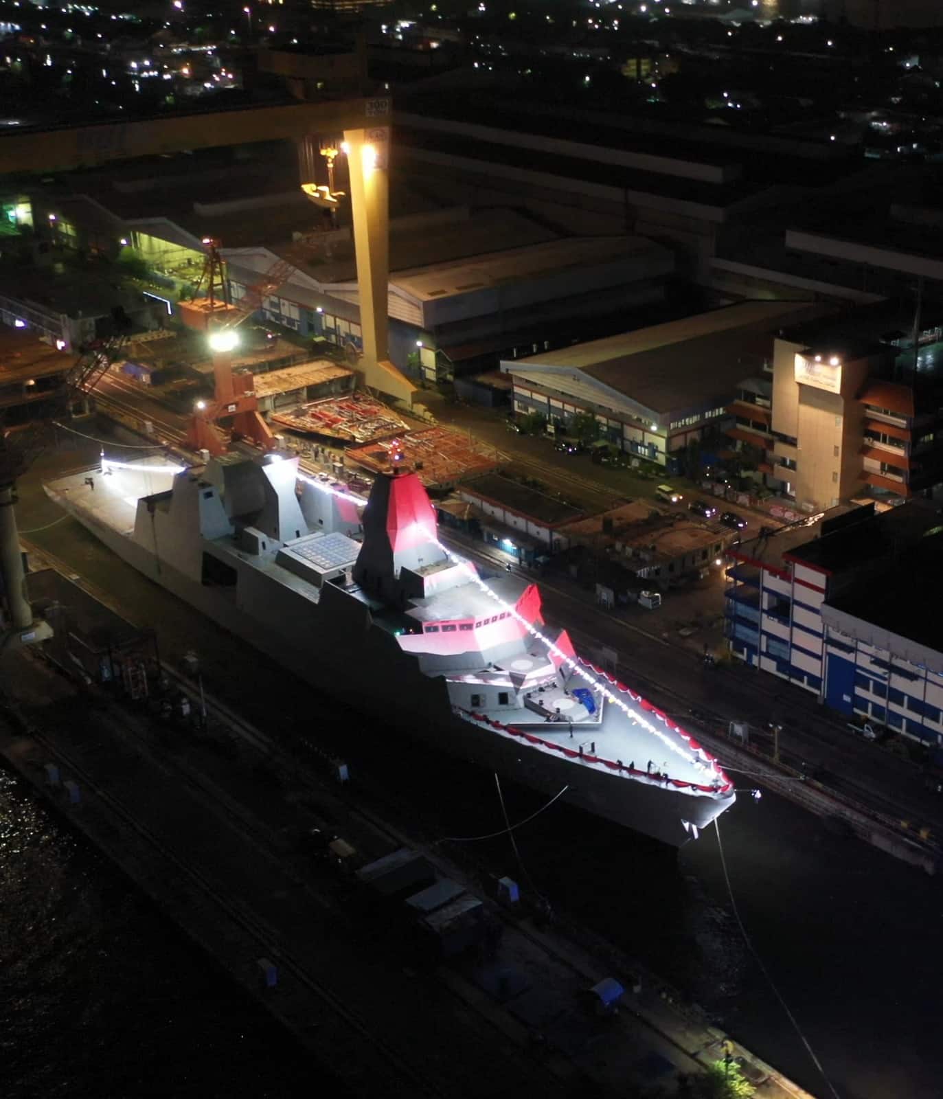 Indonesia Launched First Frigate of its Own Construction - KRI Balaputradeva