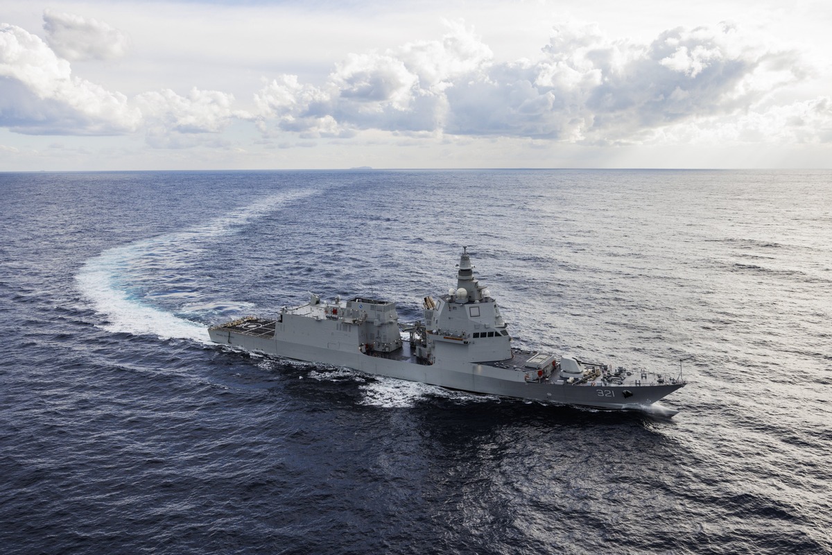 Indonesian Navy welcomes second multipurpose combat ship in Italy