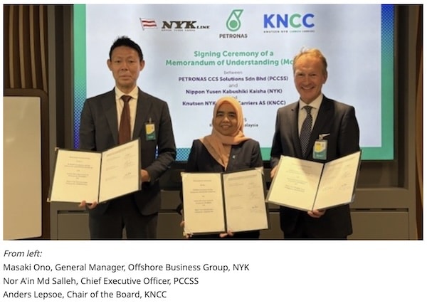 Nippon Yusen and PETRONAS Join Forces for Carbon Capture Initiative
