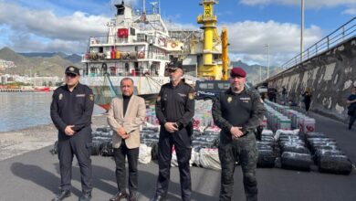 €100m cocaine haul seized from bulk carrier off Canary