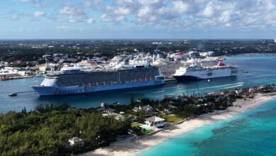 Cruise Ships Docked in Nassau, Bahamas