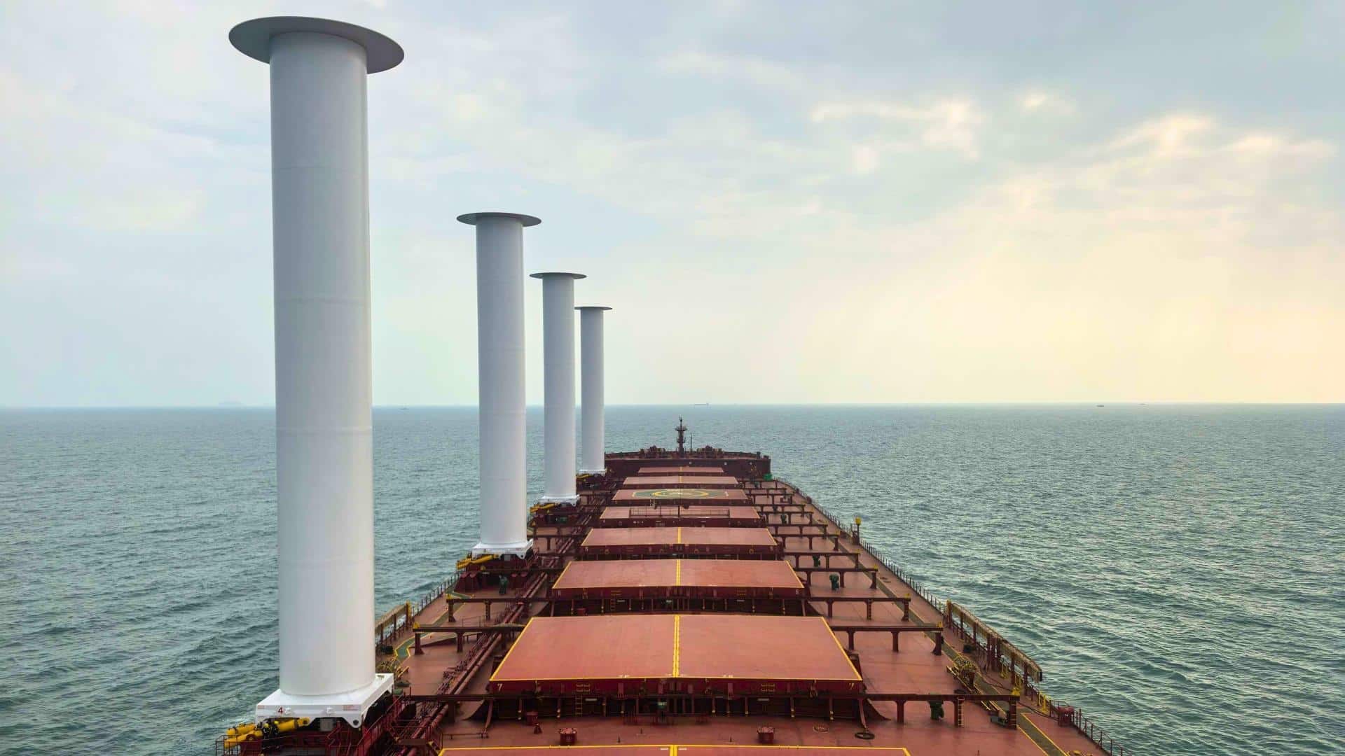 Berge Bulk Launches Innovative Rotor Sails on Berge Meru