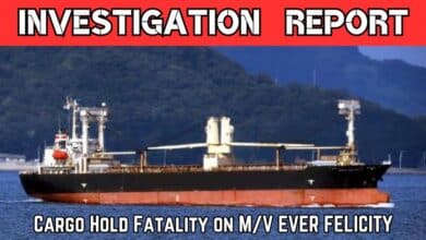 Bulk Carrier EVER FELICITY fatality in cargo hold
