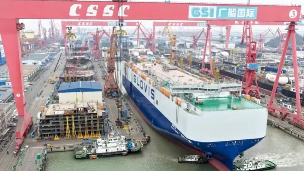 China Shatters Car Carrier Record with New Mega Ship