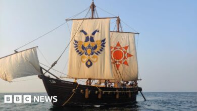 Hand-stitched Indian ship arrives in Oman