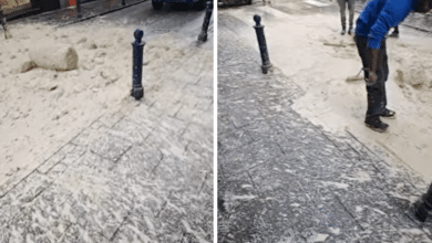 Heavy truck spills construction debris on Sliema's Tower Road