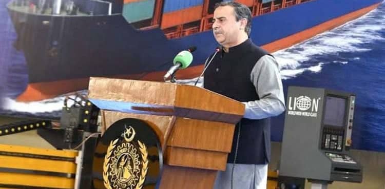 Junaid Anwar Chaudhry launches strategic container vessel project at Karachi