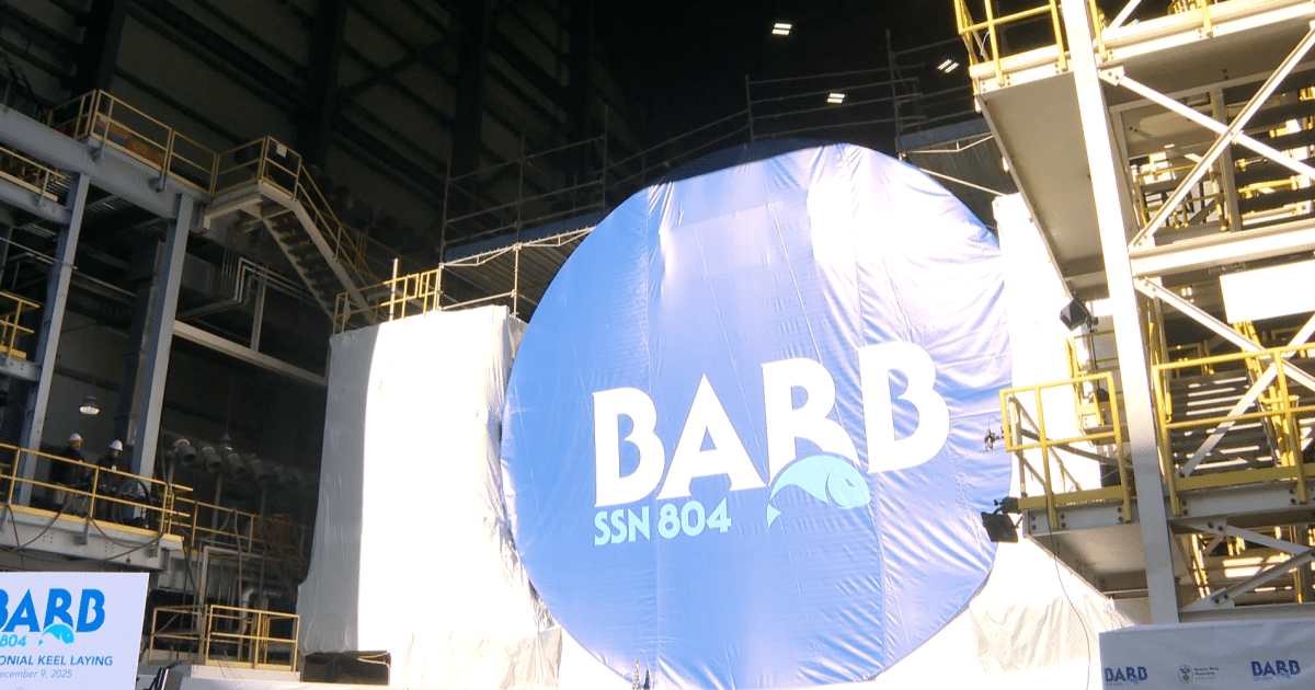 New year brings continued work on future USS Barb at Newport News Shipbuilding