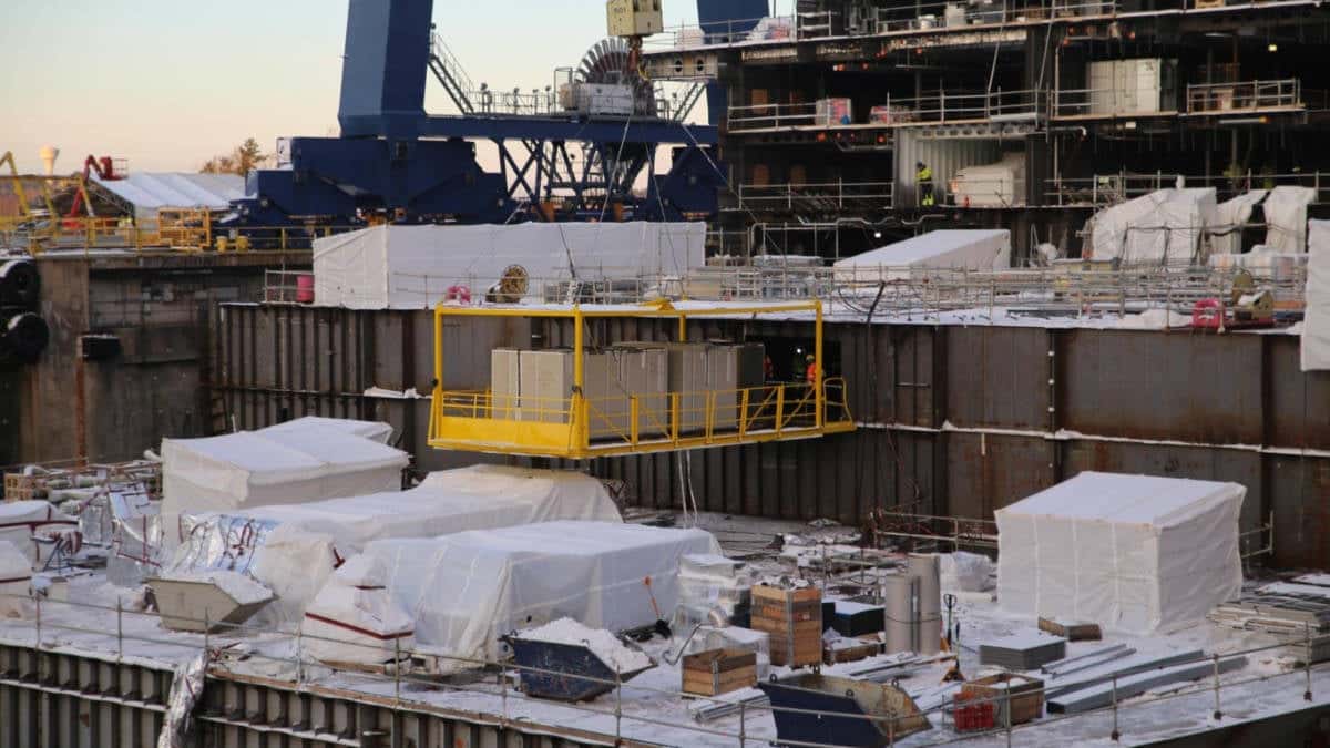 Royal Caribbean's 4th Icon Class Cabin Installation
