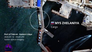 Sanctioned Russian Ship Mys Zhelaniya Brings Military Cargo to Libya