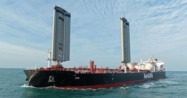 The advent of wind propelled tankers and bulkers