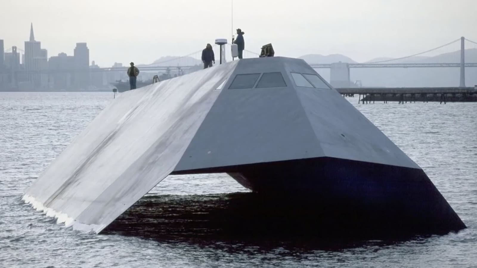 This Jet-Inspired Experimental Stealth Ship Was Built In Secret 40 Years Ago