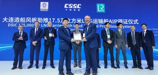 Wind-Assisted LNG Carrier Concept from Dalian Shipbuilding