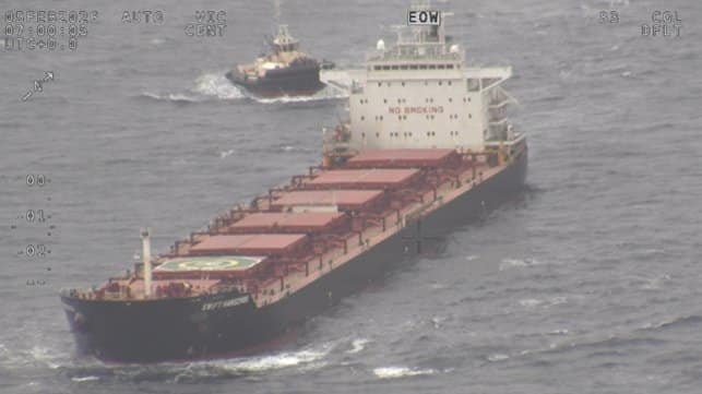 Australia Detains Bulker After 24-Day Response to Engine