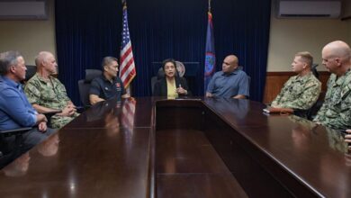 Governor bats for ship repair, hospital, environment care amid buildup in DC