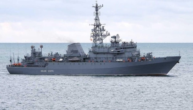 Photos show damage to Russian ship Ivan Khurs after 2024 Ukrainian strike