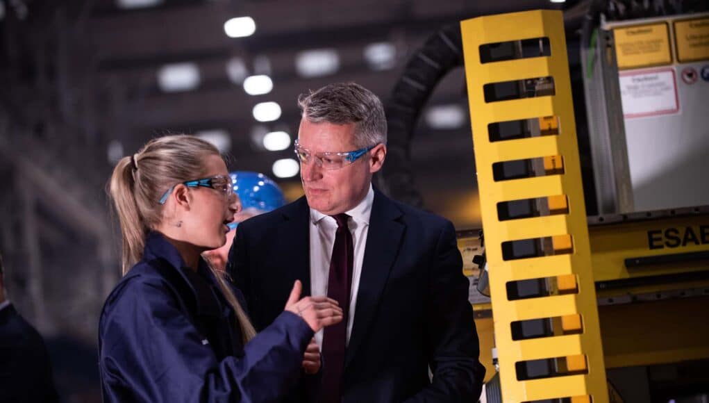 UK's Defence Minister Advocates for Shipbuilding Surge