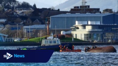 Unseen footage of capsizing of tug boat that killed two on River Clyde