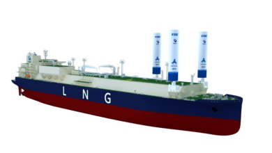 Wind-Assisted LNG Carrier Concept from Dalian Shipbuilding Secures Bureau